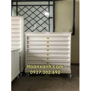 Tủ lưu bản vẽ 7 ngăn khổ A0 TV-A07, tủ lưu bản vẽ A0, tủ lưu bản vẽ 7 ngăn, tủ để hồ sơ A0